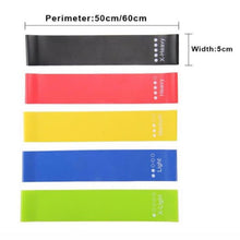 Cargar imagen en el visor de la galería, Set de 5 bandas de resistencia (Mini Bands)