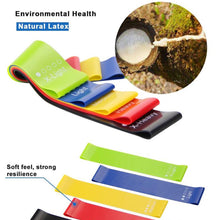 Cargar imagen en el visor de la galería, Set de 5 bandas de resistencia (Mini Bands)