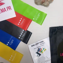 Cargar imagen en el visor de la galería, Set de 5 bandas de resistencia (Mini Bands)
